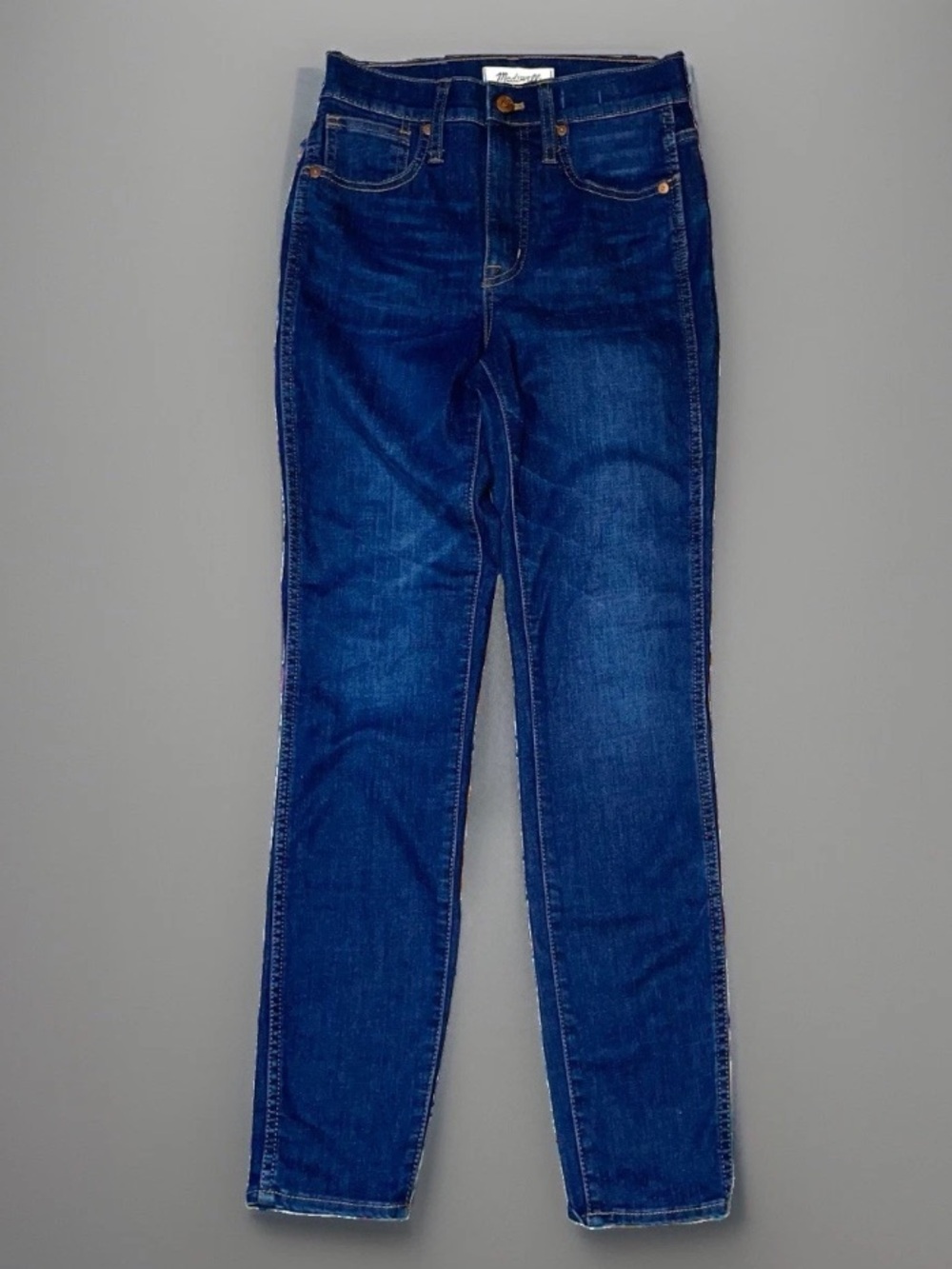 Madewell 10” High Rise Skinny Jeans Size 24 Deep Indigo NWOT